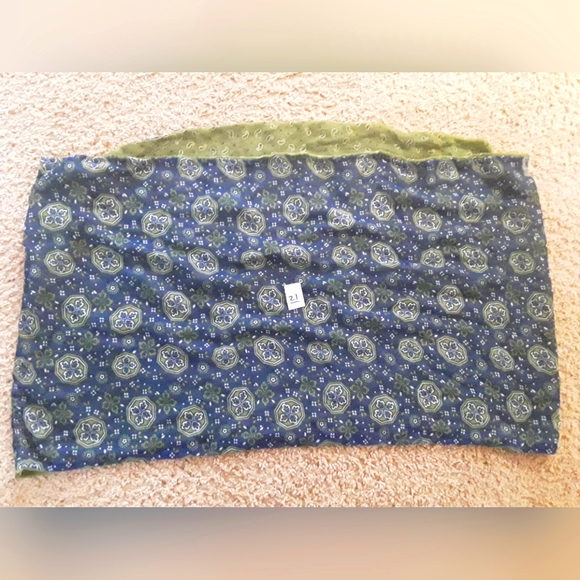 AMERICAN BACK ROADS - Scarf - Blue/Green with Pattern - Picture 1 of 3